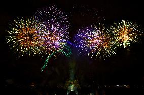 Bastille Day fireworks in Paris FA