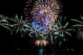Bastille Day fireworks in Paris FA