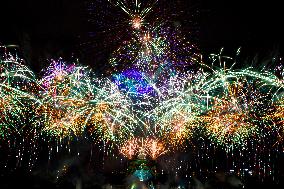 Bastille Day fireworks in Paris FA