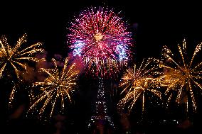 Bastille Day fireworks in Paris FA