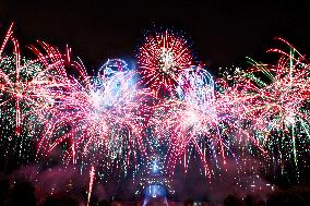 Bastille Day fireworks in Paris FA
