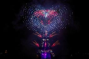 Bastille Day fireworks in Paris FA