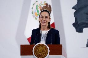 President Claudia Sheinbaum Holds Briefing - Mexico