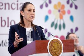 President Claudia Sheinbaum Holds Briefing - Mexico