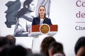 President Claudia Sheinbaum Holds Briefing - Mexico