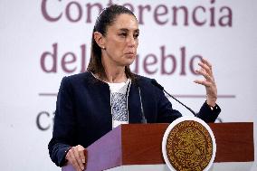 President Claudia Sheinbaum Holds Briefing - Mexico