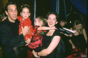 Thierry Ardisson with Beatrice and Daughters - Paris