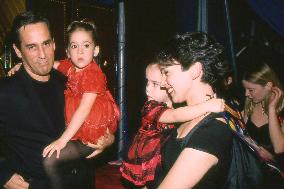 Thierry Ardisson with Beatrice and Daughters - Paris