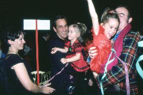 Thierry Ardisson with Beatrice and Daughters - Paris
