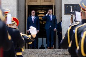 German Defense Minister At The Pentagon - Virginia