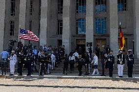 German Defense Minister At The Pentagon - Virginia