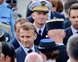French President Macron At The Bastille Day Parade - Paris