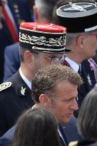 French President Macron At The Bastille Day Parade - Paris