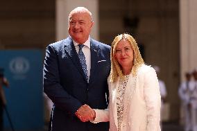 Meloni Meets with Austrian Federal Chancellor Christian Stocker - Rome