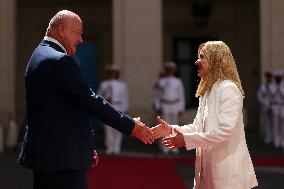 Meloni Meets with Austrian Federal Chancellor Christian Stocker - Rome