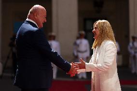 Meloni Meets with Austrian Federal Chancellor Christian Stocker - Rome