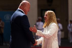 Meloni Meets with Austrian Federal Chancellor Christian Stocker - Rome