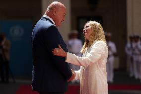 Meloni Meets with Austrian Federal Chancellor Christian Stocker - Rome