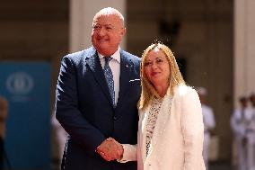 Meloni Meets with Austrian Federal Chancellor Christian Stocker - Rome