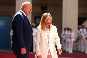 Meloni Meets with Austrian Federal Chancellor Christian Stocker - Rome