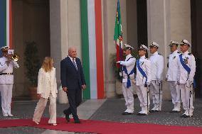 Meloni Meets with Austrian Federal Chancellor Christian Stocker - Rome