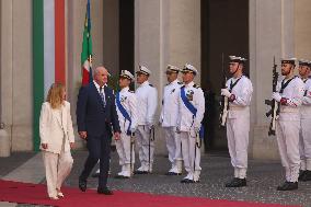 Meloni Meets with Austrian Federal Chancellor Christian Stocker - Rome