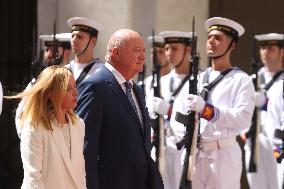 Meloni Meets with Austrian Federal Chancellor Christian Stocker - Rome