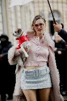 PFW - Patou Outside Arrivals