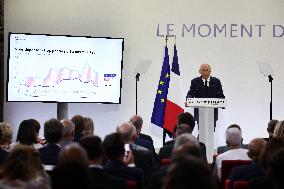 French PM Francois Bayrou Unveiling Main Guidelines Of France s 2026 Budget - Paris