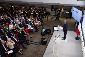 French PM Francois Bayrou Unveiling Main Guidelines Of France s 2026 Budget - Paris