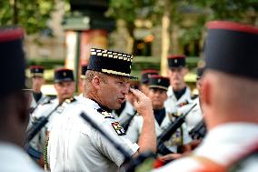 Installation of the July 14 parade on the Champs-Elysees - Paris