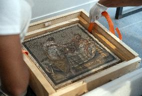 Erotic Roman Mosaic Stolen By Wehrmacht Officer Returns to Pompeii - Italy