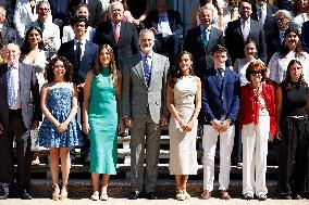 Queen Letizia Receives In Audience - Madrid