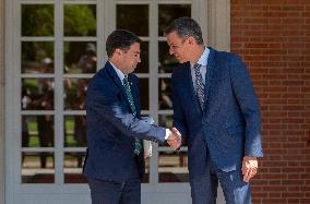 Sanchez and Pradales Discuss Social Security Transfer at Moncloa - Spain