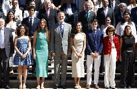 Queen Letizia Receives In Audience - Madrid