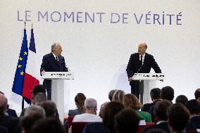 Francois Bayrou unveil the main guidelines of France 2026 budget - Paris