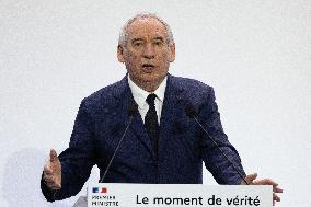 Francois Bayrou unveil the main guidelines of France 2026 budget - Paris