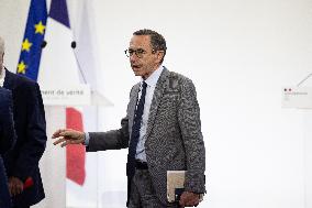 Francois Bayrou unveil the main guidelines of France 2026 budget - Paris