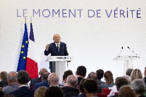 Francois Bayrou unveil the main guidelines of France 2026 budget - Paris