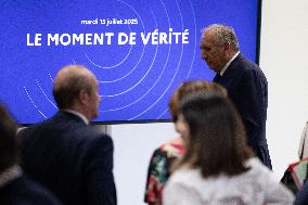 Francois Bayrou unveil the main guidelines of France 2026 budget - Paris