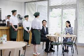 Crown princess visits special needs school in Sendai