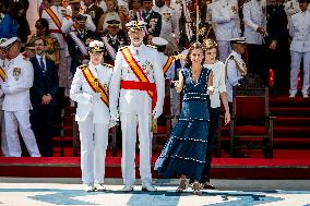 Royal Family Supports Princess Leonor at Flag Swearing Ceremony - Spain