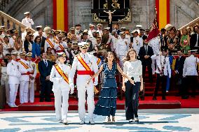 Royal Family Supports Princess Leonor at Flag Swearing Ceremony - Spain
