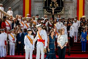 Royal Family Supports Princess Leonor at Flag Swearing Ceremony - Spain