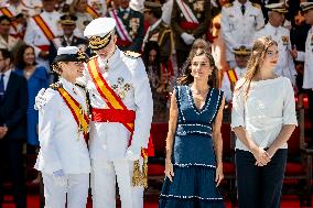 Royal Family Supports Princess Leonor at Flag Swearing Ceremony - Spain