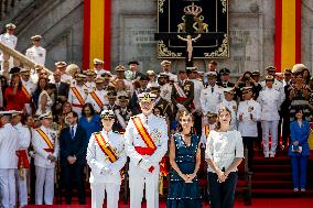 Royal Family Supports Princess Leonor at Flag Swearing Ceremony - Spain