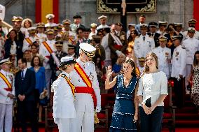 Royal Family Supports Princess Leonor at Flag Swearing Ceremony - Spain