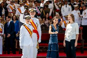 Royal Family Supports Princess Leonor at Flag Swearing Ceremony - Spain