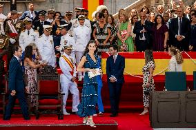 Royal Family Supports Princess Leonor at Flag Swearing Ceremony - Spain