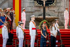 Royal Family Supports Princess Leonor at Flag Swearing Ceremony - Spain